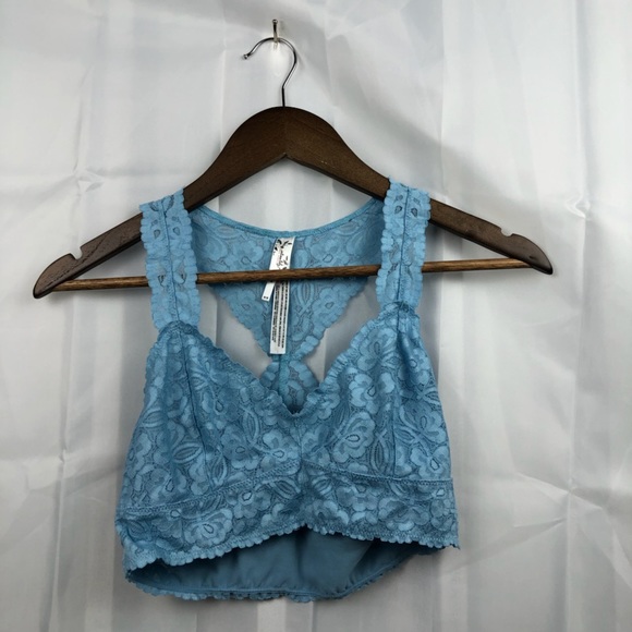 Free People Other - Free People Intimately Blue Racerback Lace bralete